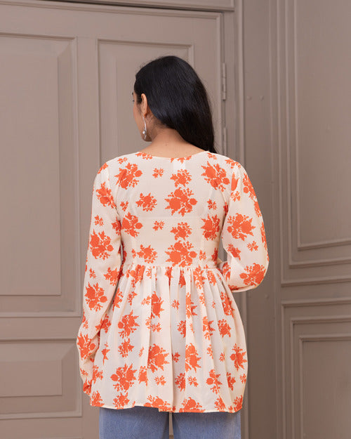 Floral Peplum Top