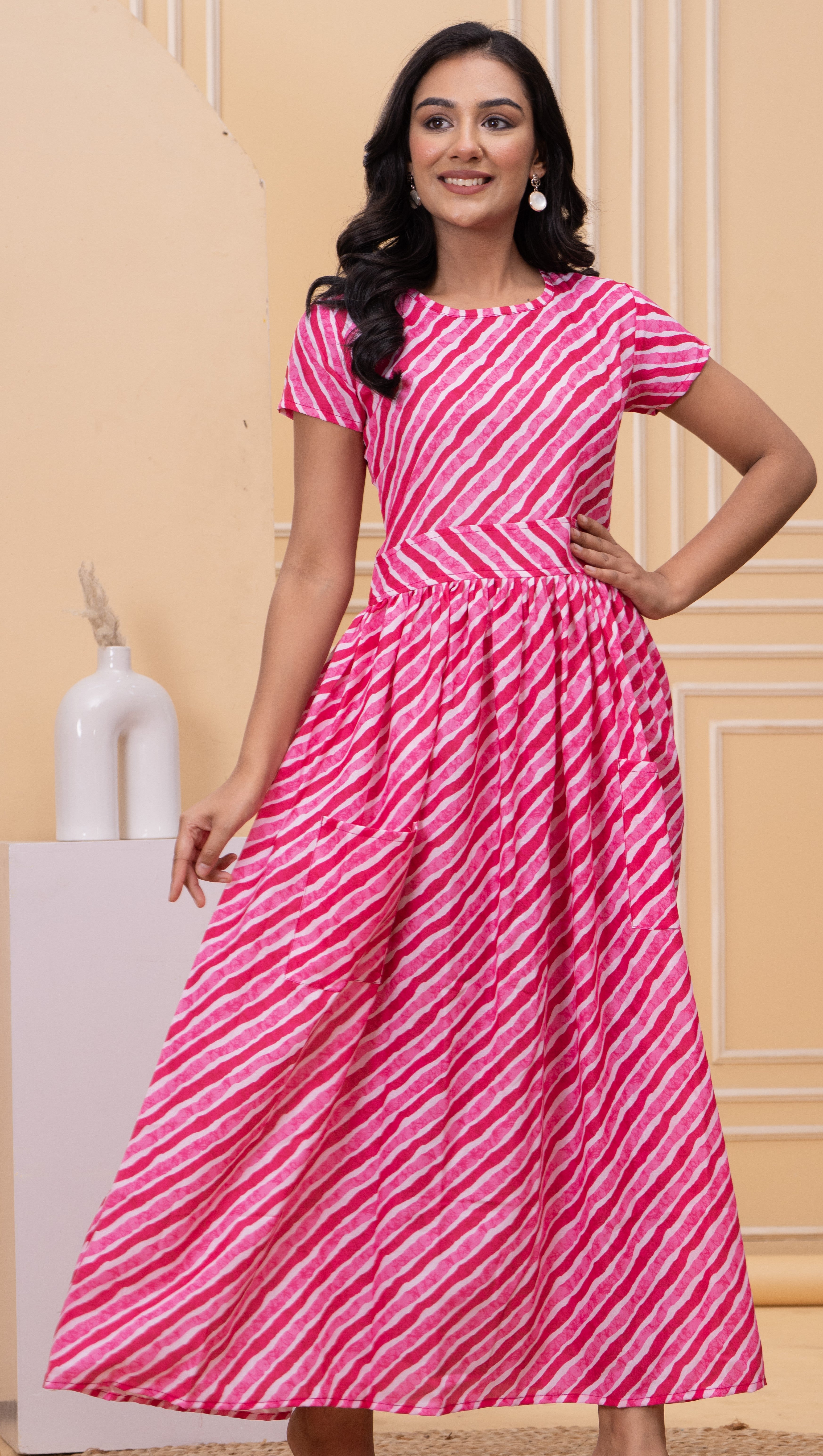 PINK LONG GOWN