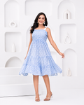Dreamy blue knee dress