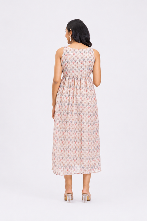 CREAMY BLOOM DRESS