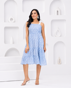 Dreamy blue knee dress