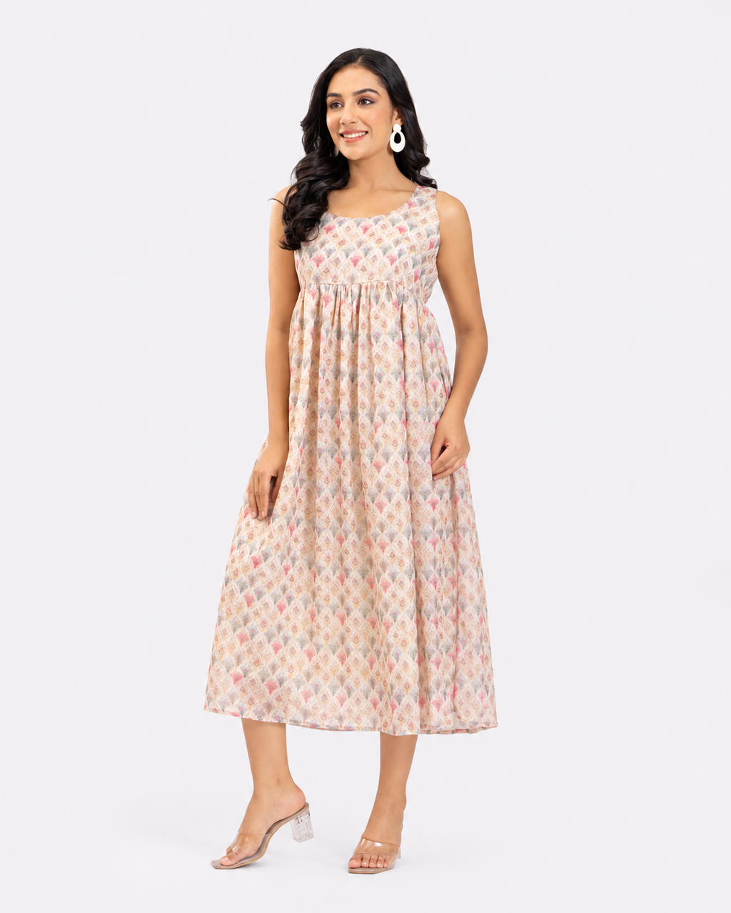 CREAMY BLOOM DRESS