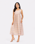 CREAMY BLOOM DRESS