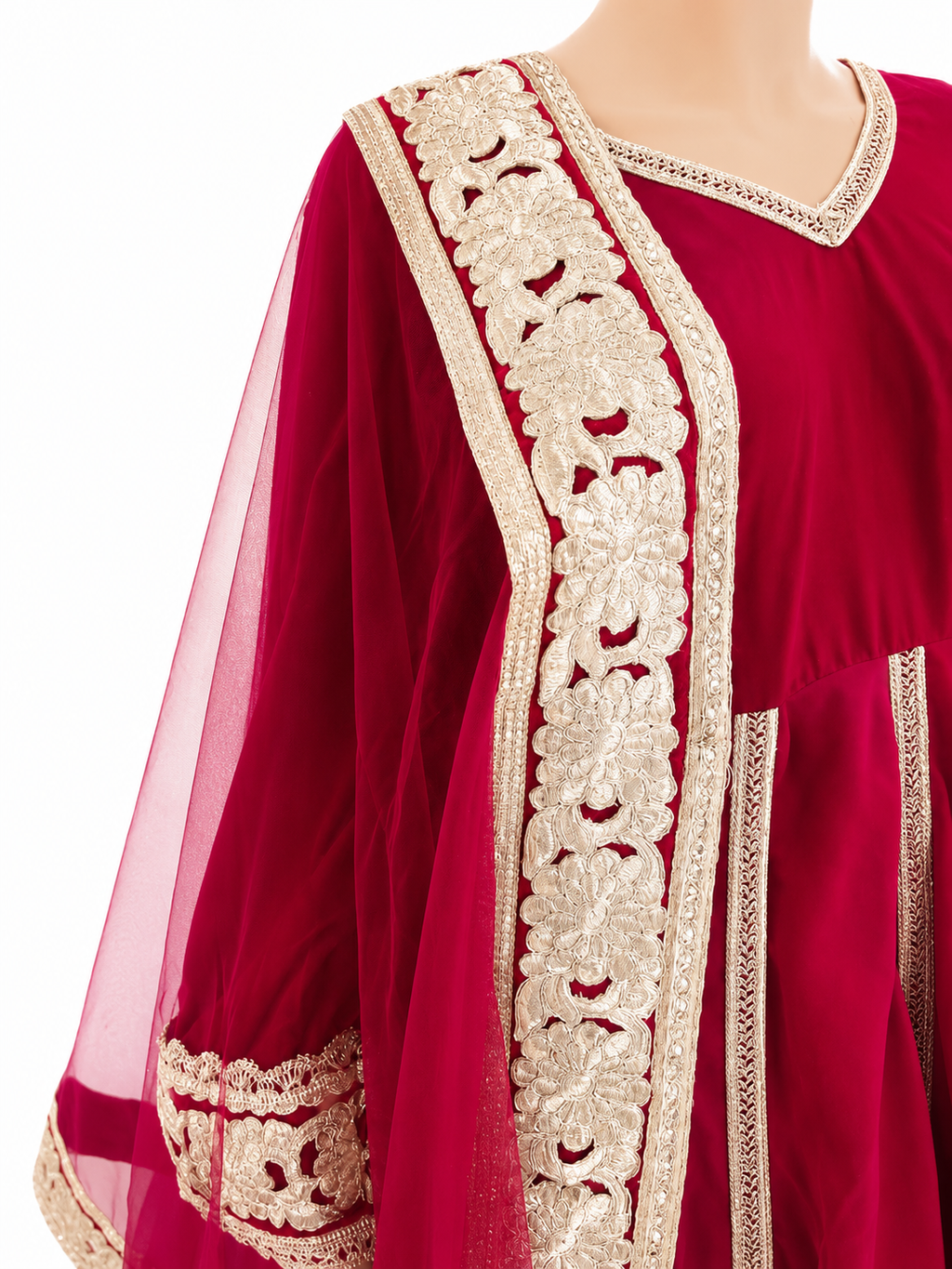 VELVET DHOTI DRESS