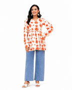 FLORAL PEPLUM TOP
