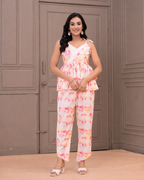 TIE-DYE RUFFLED CO-ORD SET