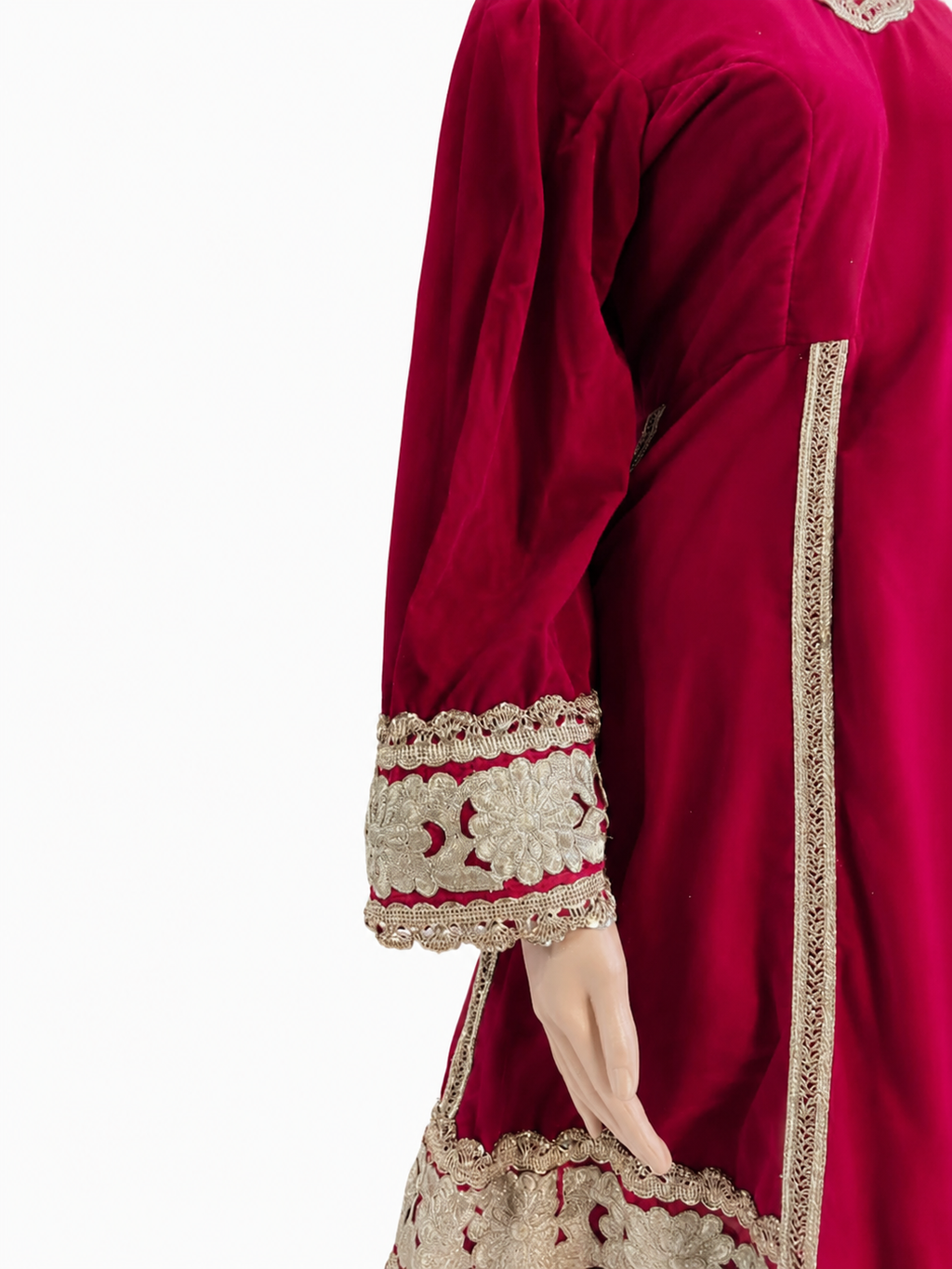 VELVET DHOTI DRESS