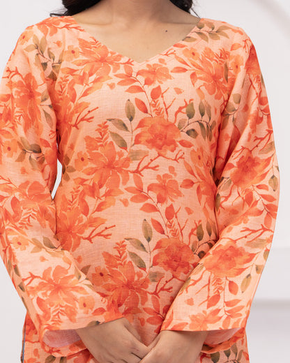 Elevate your wardrobe with this stunning floral tunic top