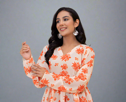 Floral Peplum Top